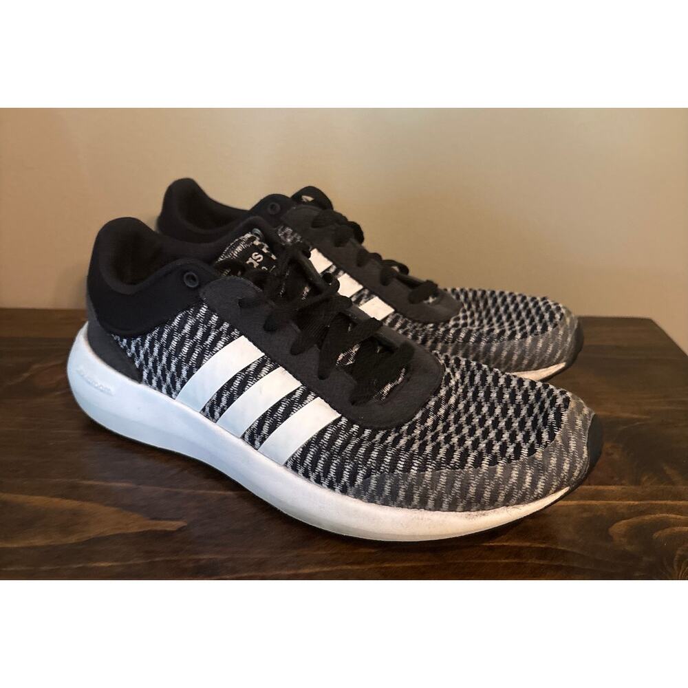 Adidas Womens Cloudfoam Race Running Shoes Sneakers US6.5 1Y3001